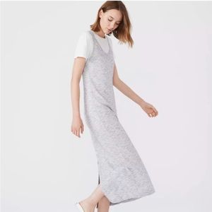 Lou & Grey Maxi heather grey knit dress size small